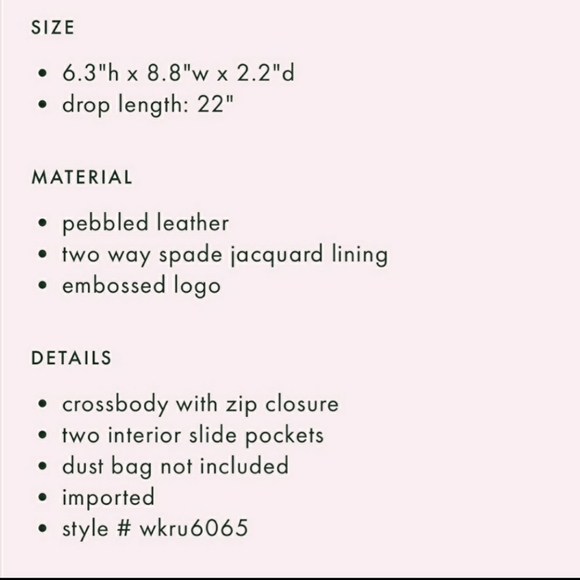 Kate Spade Camera Bag Sienne Logo - Picture 8 of 8